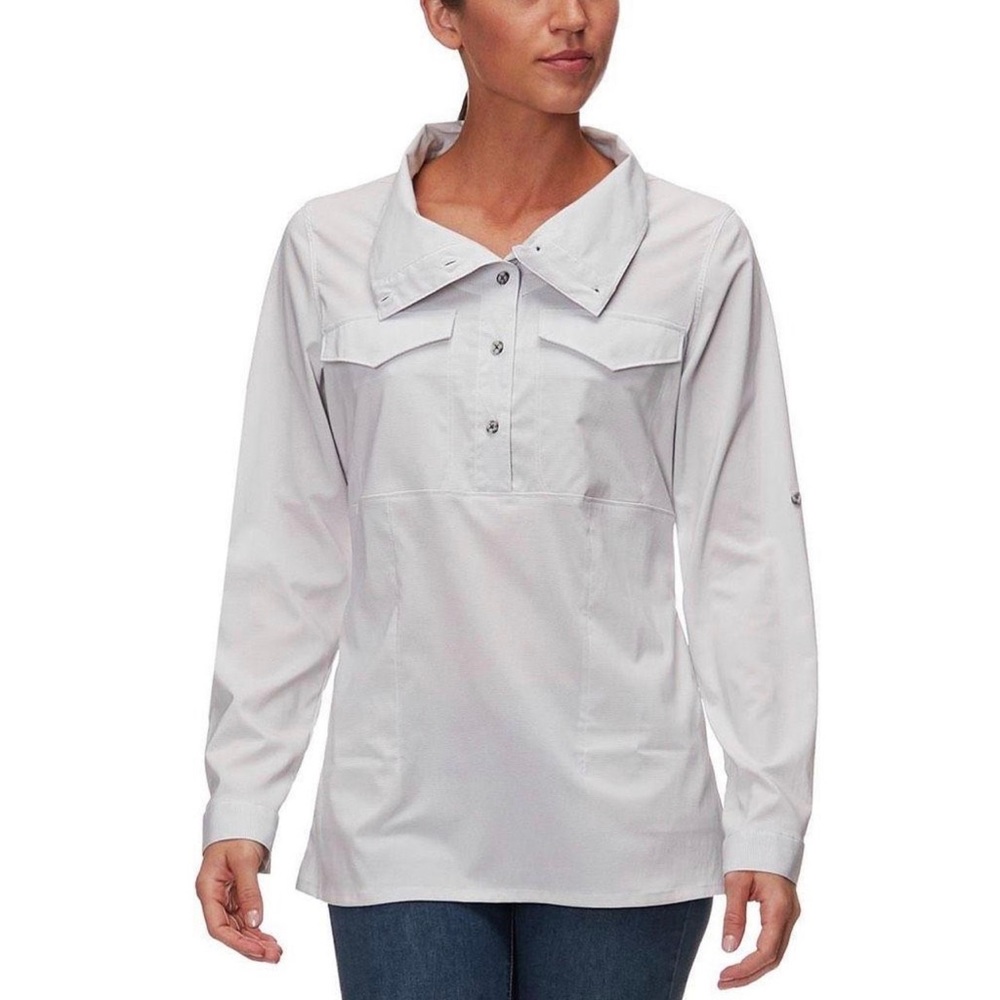 Mountain Hardwear Women's Citypass LS Popover light gray size S